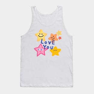 love you, star,smile Tank Top